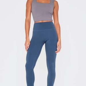 Midnight Blue Ultimate Sculpt High Waisted Gym Leggings