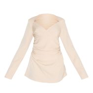 8983bc93ed3a9ae732244b178f8ba11d0d335906_CNM1370_5_shape_pebble_woven_tailored_square_neck_ruched_side_flippy_mini_dress