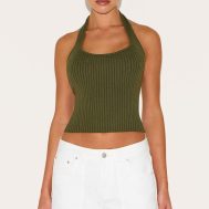 8a65c8b4bf24514fe1d833ab59b3dda1da99569c_CNL5902_1_olive_rib_knit_halterneck_top