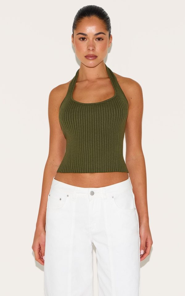 8a65c8b4bf24514fe1d833ab59b3dda1da99569c_CNL5902_1_olive_rib_knit_halterneck_top
