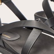 8b1db9ae452db0ec23fffe9b831c49bee59a78e8_CNL6601_4_black_pu_round_toe_gold_toe_loop_strappy_footbed_sandals