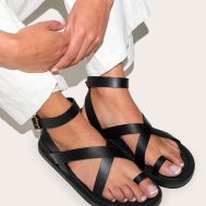 8b386edab1440760ca04354c03c97455c09c488b_CNL6589_5_black_pu_round_toe_ankle_strap_footbed_sandals