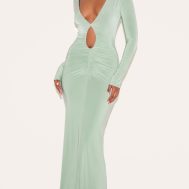 8b40aad8a27bb708d068f4178656c43481beb0ae_CNM8003_3_sage_green_double_layer_plunge_ruched_maxi_dress
