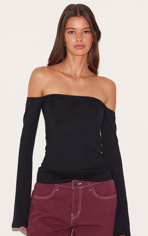 8bb06a5ce6f9f4da9452214346f1ad43963d70c6_CNM4280_4_black_soft_cotton_bardot_long_sleeve_top