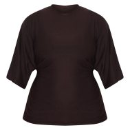 8bef4d7c0a6b412759abd37f703cca4f554e4b59_CNM2627_5_plus_chocolate_soft_touch_ruched_oversized_short_sleeve_t_shirt