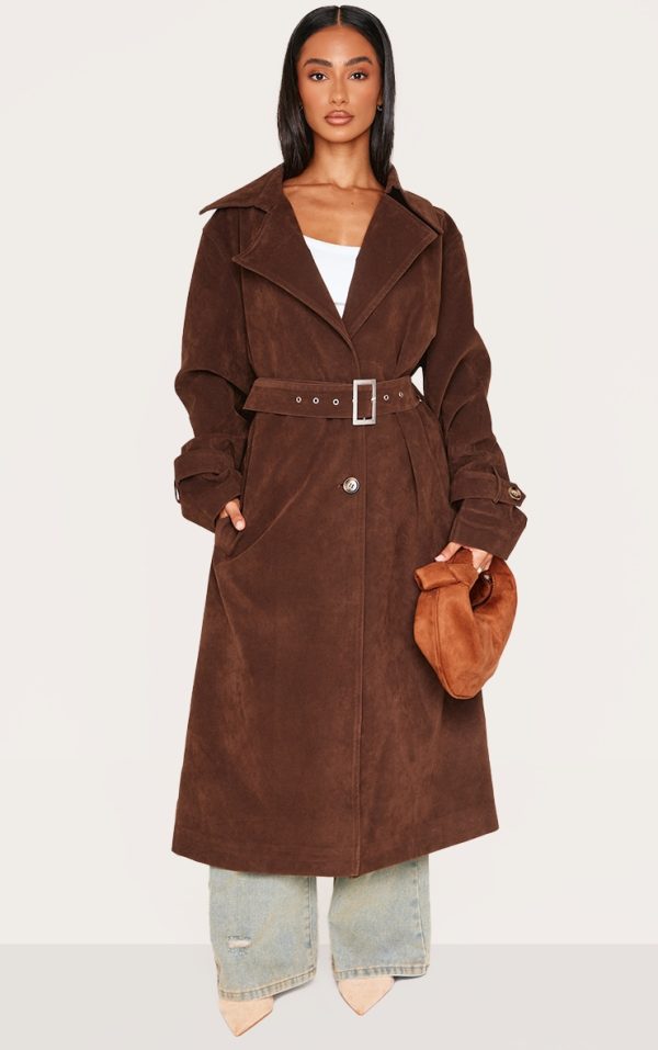 8ce46d480f26ed286c59cc78f3517c41e24e1b38_CNK0379_1_petite_chocolate_faux_suede_belted_trench_coat-1