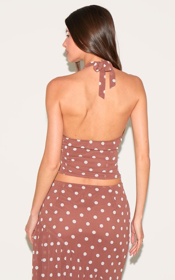 8d7c3d3d787337b8e08e1489c9b7ab4c35b68586_CNM6141_2_chocolate_polka_dot_halterneck_chiffon_top