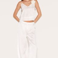 8e61234be8c2eb69ffd5508264249a86e1347940_CNM2457_1_white_satin_flower_trim_cami_long_pj_set