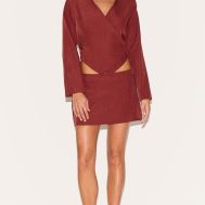 8ee396fc85723f39538a8599b8c215fa5a898ad8_CNM3510_3_petite_burnt_orange_woven_long_sleeve_asymmetric_button_top