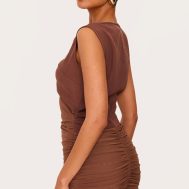 8eeea9953a39f9e647d30bf3bb004c3956e9ad2f_CNL7228_2_chocolate_woven_wrap_ruched_mini_dress