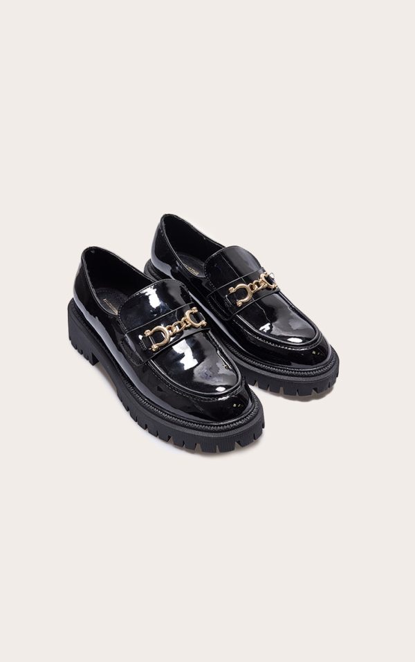 8f6ed2c81434633d05dd40f90a4a5b813bd37bd0_CNJ4696_2_black_pu_round_toe_chunky_sole_chain_loafers