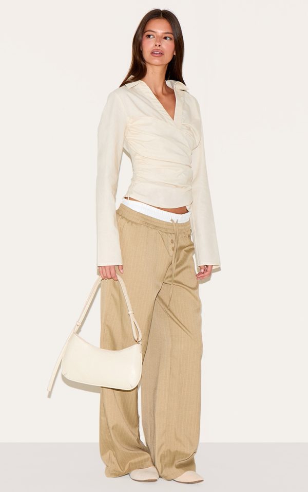 8fae4778da2c52d7d0f5e29e81f5b2665308aaa3_CNM5052_3_butter_yellow_linen_blend_fitted_wrap_detail_shirt