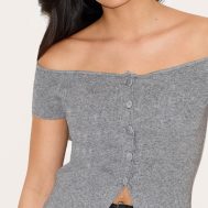 916672b466fc2b9d093c434311618a0c262342f4_CNL7642_1_ash_grey_rib_knit_button_up_bardot_split_hem_top