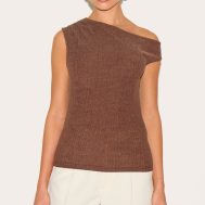 916ac4bd6971d6ff611bae8a97735d40b761aba0_CNM8068_1_chocolate_textured_double_layer_asymmetric_neckline_long_top