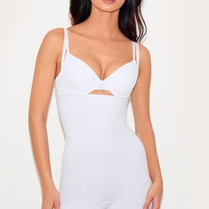 White Underbust Shapewear Bodysuit