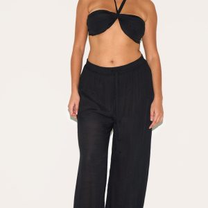Plus Black Trousers & Top Set