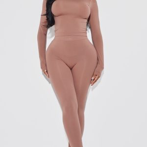 Shape Taupe Stretch Seamless High Waisted Leggings