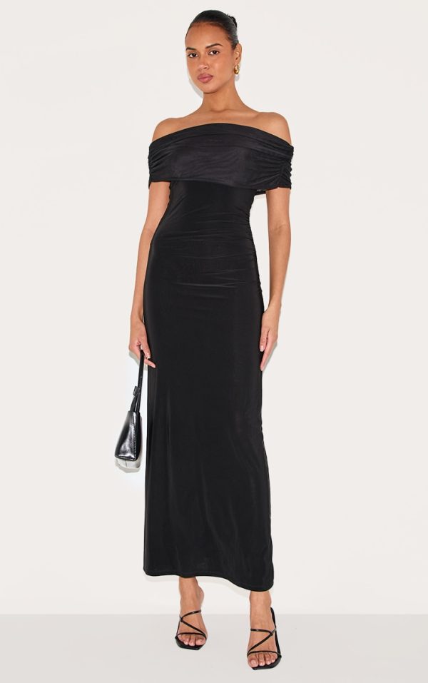 92a0f2151a99fcf8f81a0e342f3d0d28663c2cc4_CNM1595_1_black_double_layer_slinky_mesh_overlay_maxi_dress