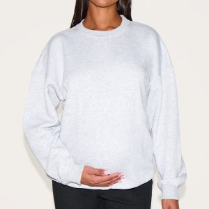 Maternity Grey Marl Basic Ultimate Sweatshirt