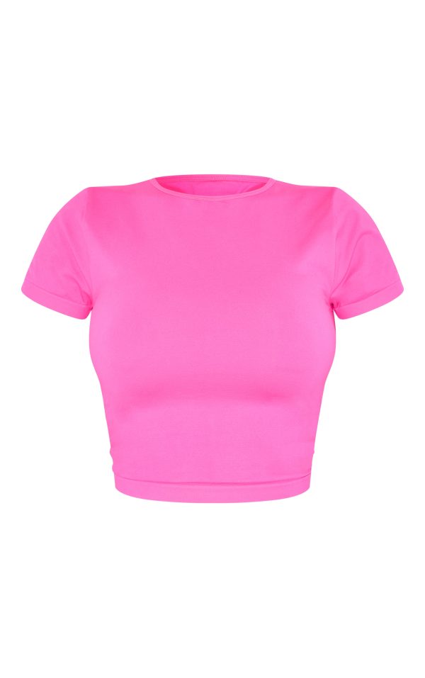936f13bce1106c6cb75e647d2a1883731be247f0_CNI7915_5_shape_neon_pink_stretch_seamless_short_sleeve_longline_top