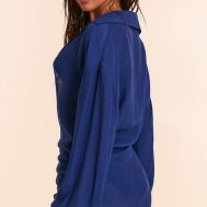 93781ce191f6b288c0aa5c1ec980478dd90a22c8_CNM3538_2_cobalt_textured_woven_plunge_ruched_beach_dress