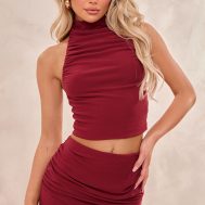 9386a369f69d4a6ab02aae1181ff3dfcc1ccb76b_CNI4957_1_burgundy_soft_touch_ruched_halterneck_crop_top