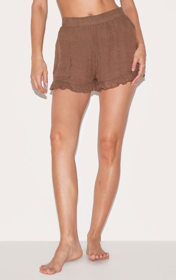 94d0ebc14f2e03c069e9db5cf87a51ba55fadd9c_CNL9892_2_chocolate_textured_woven_frill_edge_shorts-1
