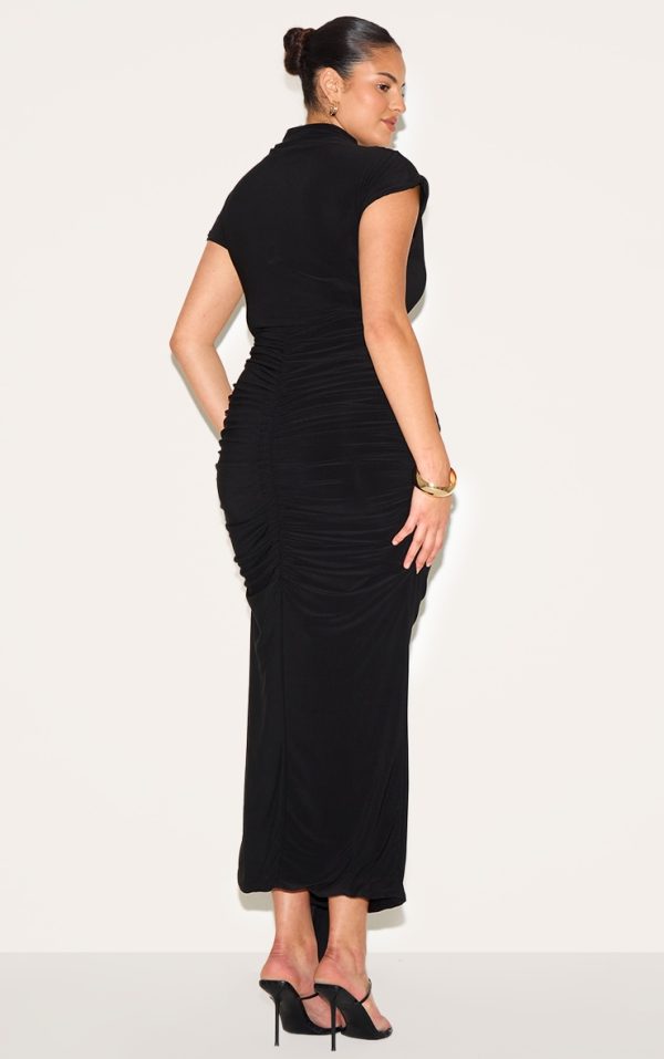 95529aa2aefa6d7b3cee7c8877d37bd3d015ef17_CNN2655_2_plus_black_high_neck_ruched_shoulder_drape_front_maxi_dress