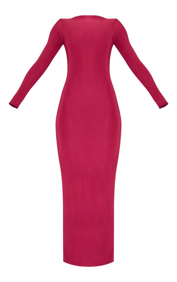 957888563598fe24cdb4c5f917c1b8a365547b03_CNM1604_5_wine_double_layer_slinky_flared_sleeve_midaxi_dress