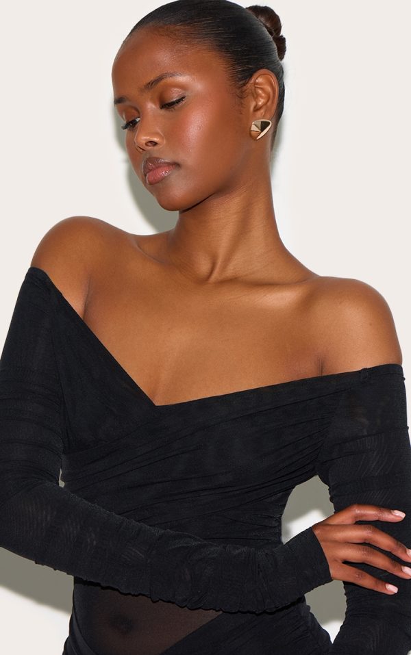 95b746cfbdb246b75148432d669d95d1fed7110b_CNM8959_4_black_bandage_mesh_bardot_layered_ruched_maxi_dress