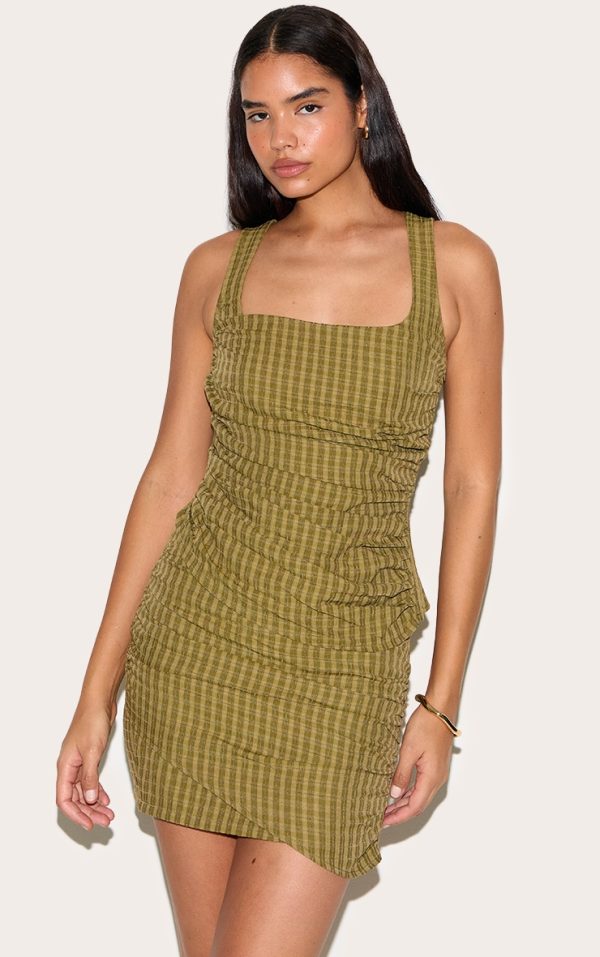 95c5fa0ccc0732cdbde9a56b96c07e143cfc1b9c_CNM4530_1_tall_moss_green_check_squre_neck_ruched_top