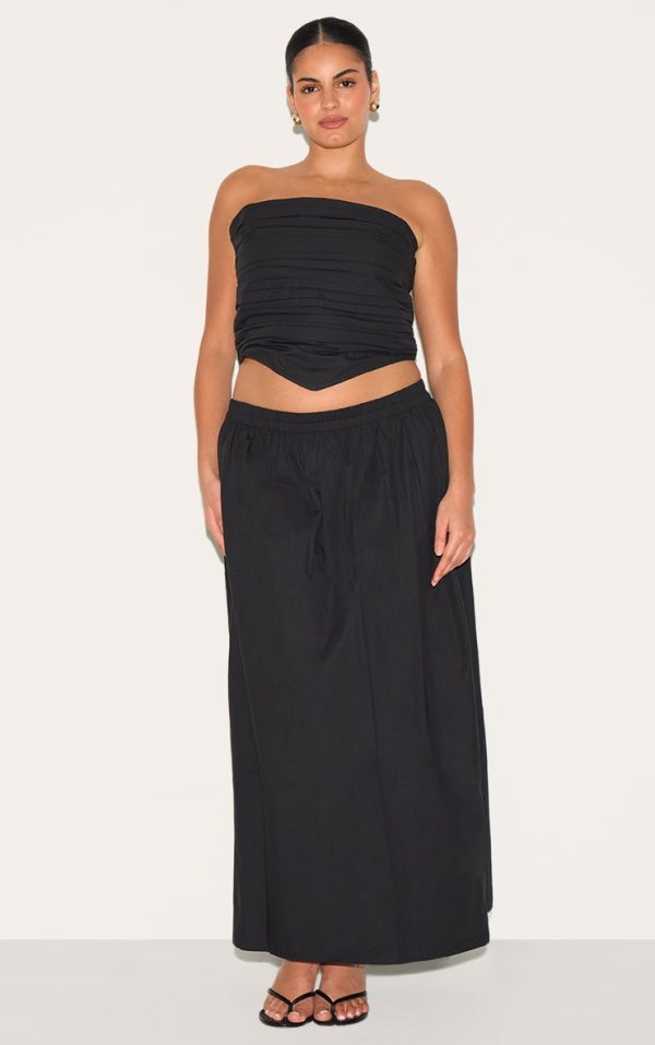 95cd2287dc0afa002d677db724baa568ad2fb5e7_CNM5113_3_plus_black_cotton_poplin_bandeau_ruched_front_top