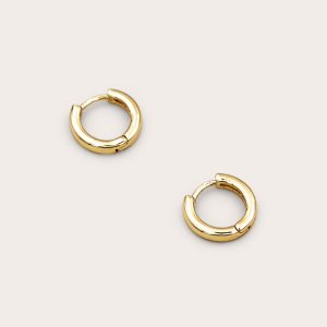 Real Gold Plated Mini Hoop Earrings