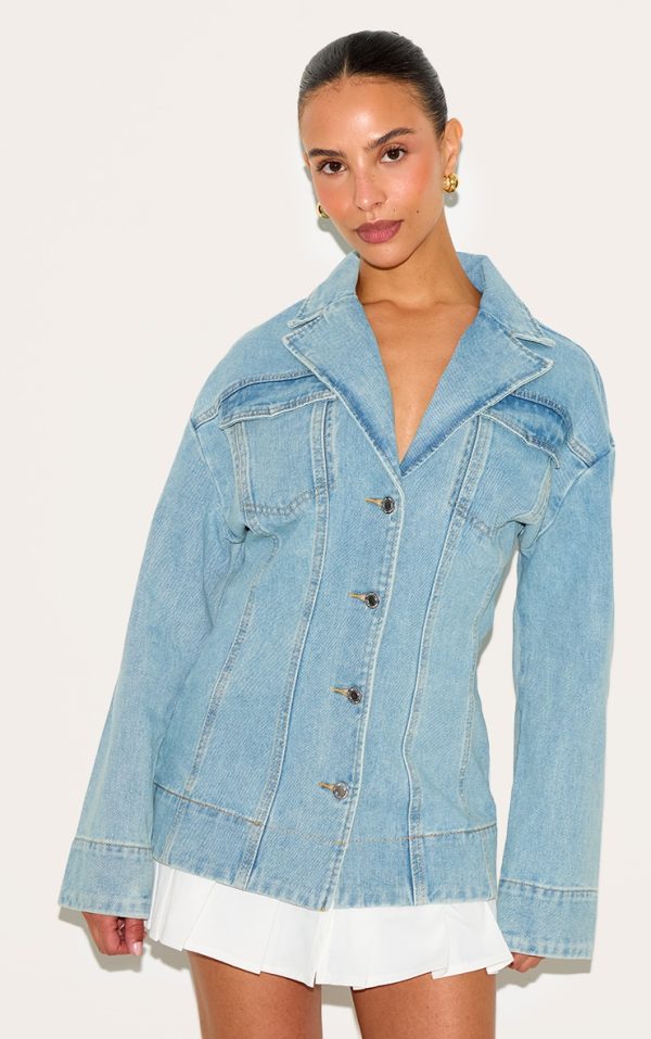 96f6c3a29e303074e40e37198fdc2ba5ad35cf56_CNM1844_1_petite_light_blue_denim_fitted_mini_dress_with_pleat_details
