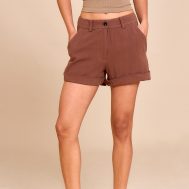 97199e9522de7ff779a906e3c04b6f0de74b0fac_CNM6724_1_chocolate_tailored_linen_look_shorts