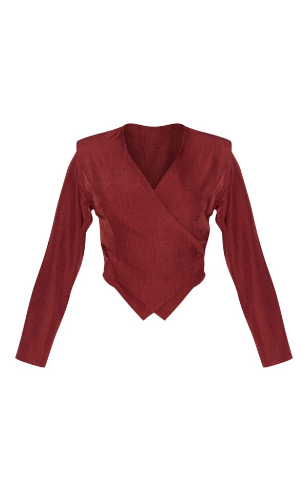 97a6f7664508f25c02b8cdf079f0894d62d3a001_CNM3510_5_petite_burnt_orange_woven_long_sleeve_asymmetric_button_top