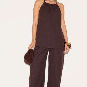 Dark Brown Slouchy Trousers