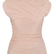 99359f1668939a15b0c31b481d819f92a5e97662_CNM8051_5_nude_double_layer_mesh_ruched_detail_long_top-1