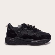9a07d5c0cba27b8cd03a29be77a5ad6d744b664e_CMQ4028_1_black_mesh_contrast_lace_up_bubble_sole_trainers