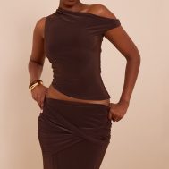 9a21738c3e30e4603ad0b9daa278f59399b6bfd7_CNM9240_1_chocolate_double_layered_slinky_one_shoulder_longline_top