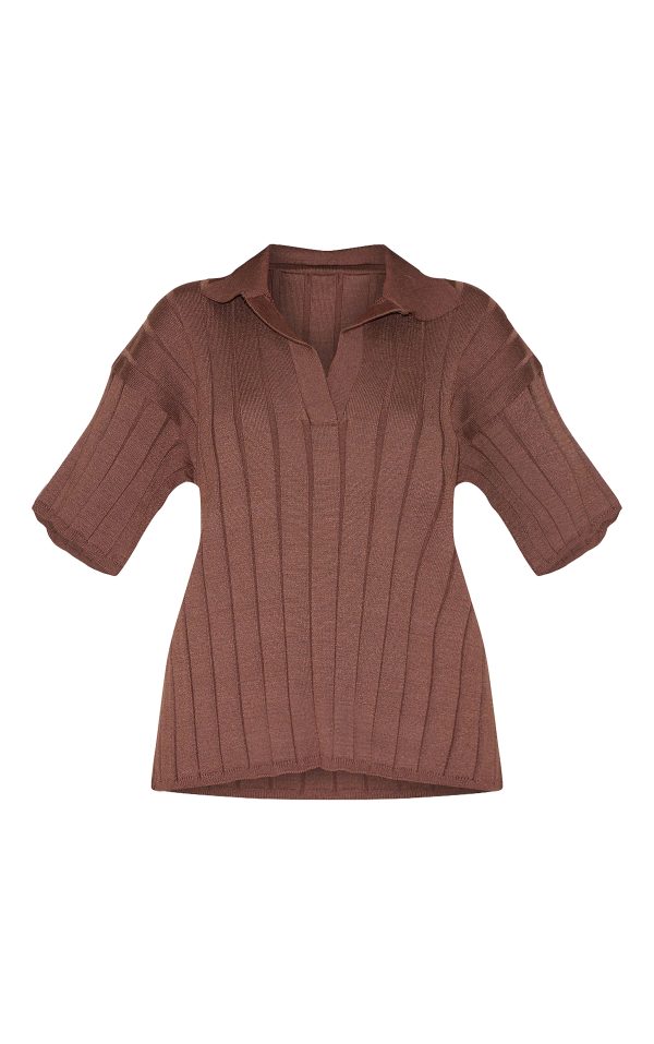 9a372859c44d9ba3bfa114daac77da6b2b8bdd70_CNM8344_5_petite_chocolate_rib_knit_oversized_polo_top