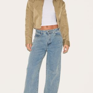 Tall Vintage Bleach Wash High Waist Baggy Boyfriend Jean