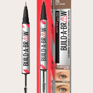 Maybelline Build-A-Brow 2 Easy Steps Eye Brow Pencil and Gel Soft Brown