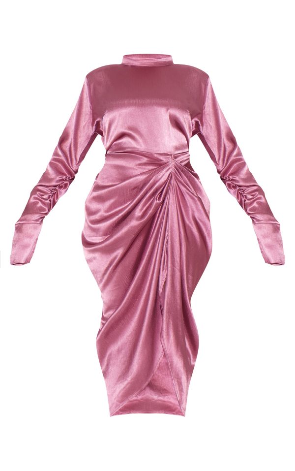 9ab39df355ff98c8a720edfc080e24663cb47067_CNM0378_5_plus_deep_rose_high_neck_ruching_detail_satin_midi_dress