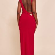 9ad8c2f6bd6b6e922c860f0bbe20dc0ac09d6631_CNN3471_3_red_double_layer_slinky_low_back_trim_detail_maxi_dress