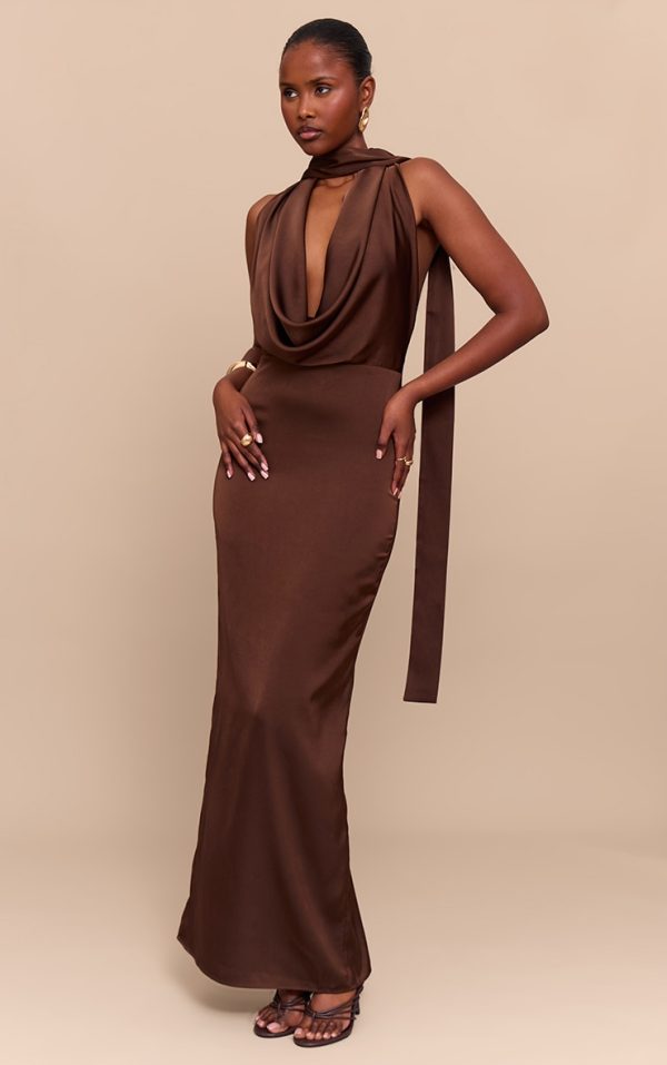 9afe111e28b24cb8b8edd6371312ec038be6565f_CNM5957_3_chocolate_satin_cowl_neck_drape_maxi_dress