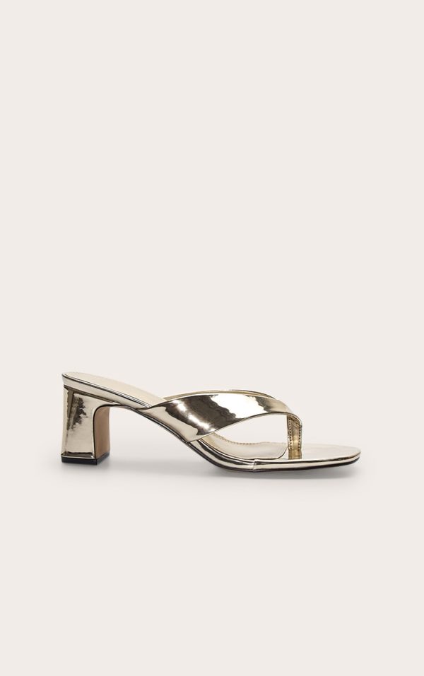 9b37f47d49e0cd7868ea49c86b2cd4013d01d6d9_CNM1046_1_gold_pu_round_toe_thong_mid_block_heeled_mules