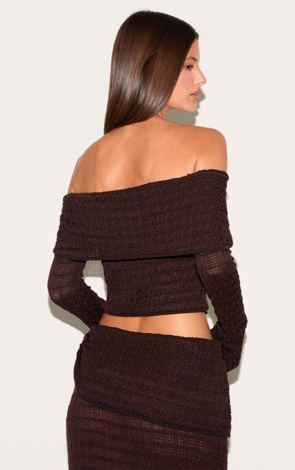 9c02123486ce11a447da47239c865e0622f68f05_CNM9196_2_chocolate_bardot_textured_knit_top