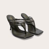 9c2fdde52bf1cc12461f277861a8fce33d095405_CNJ9417_2_wide_fit_olive_square_toe_double_mesh_thong_stiletto_heeled_mules