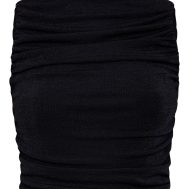 9dac257723d0d498be3ec7cb1822c060ee418509_CNM9931_5_black_acetate_slinky_ruched_high_neck_long_top